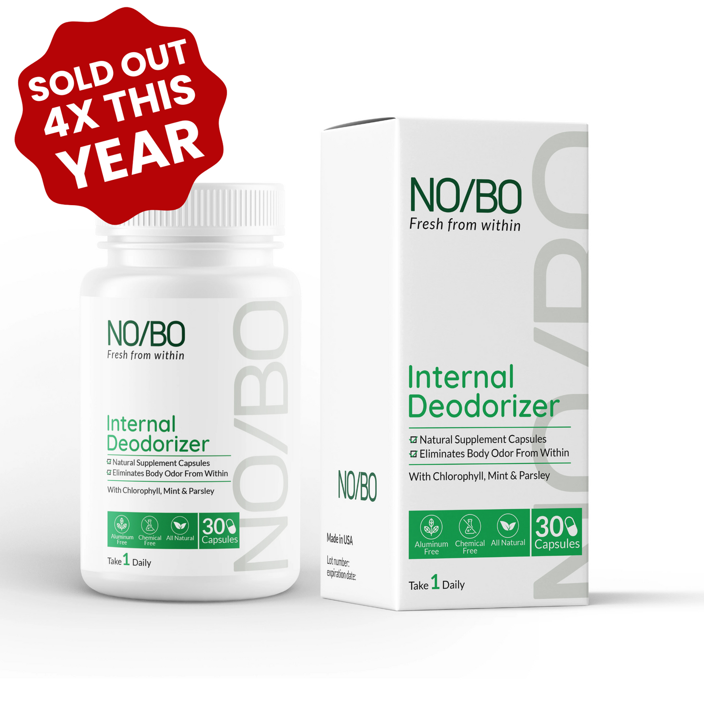 NO/BO Natural Deodorizing Supplement
