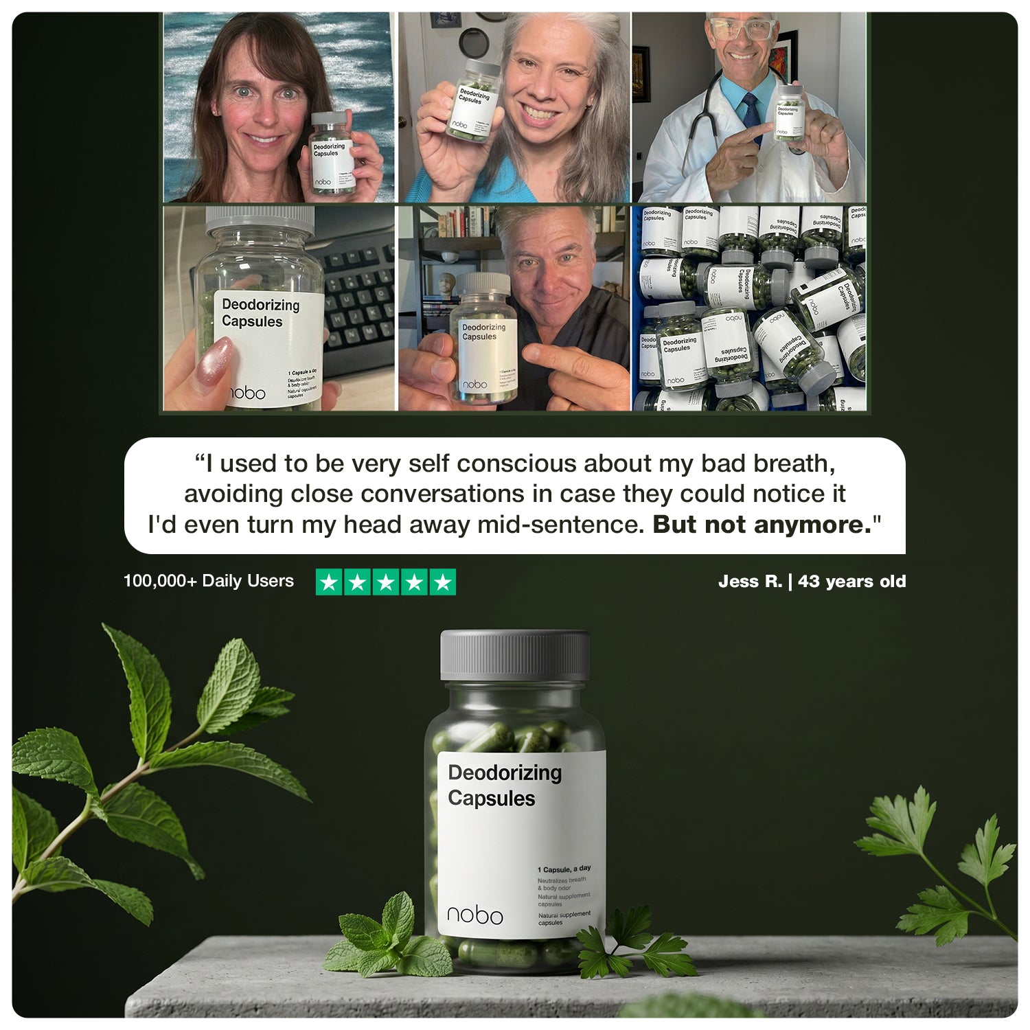 Clinical Strength Anti Bad Breath Capsules by NOBO™
