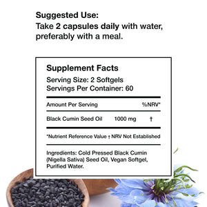 Nobo™ Cold Pressed Black Cumin Seed Oil