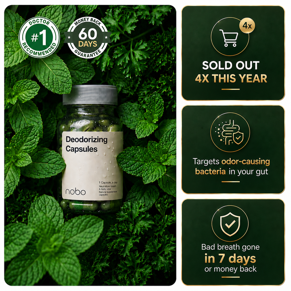 Clinical Strength Anti Bad Breath Capsules by NOBO
