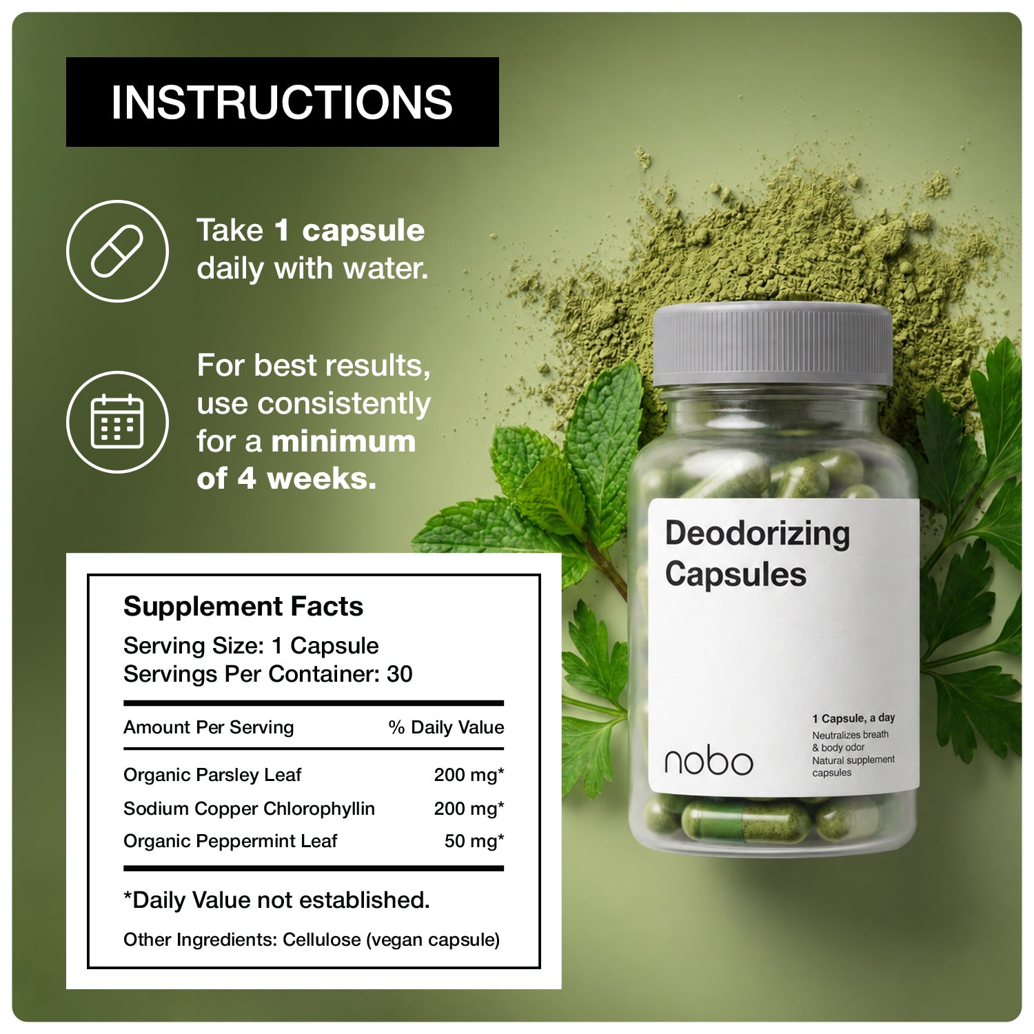 Clinical Strength Anti Bad Breath Capsules by NOBO™